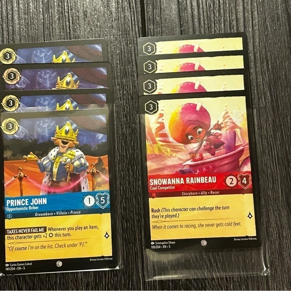 Disney Lorcana Collectible Play Set Lot of 5